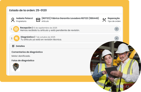 Software órdenes de servicio
